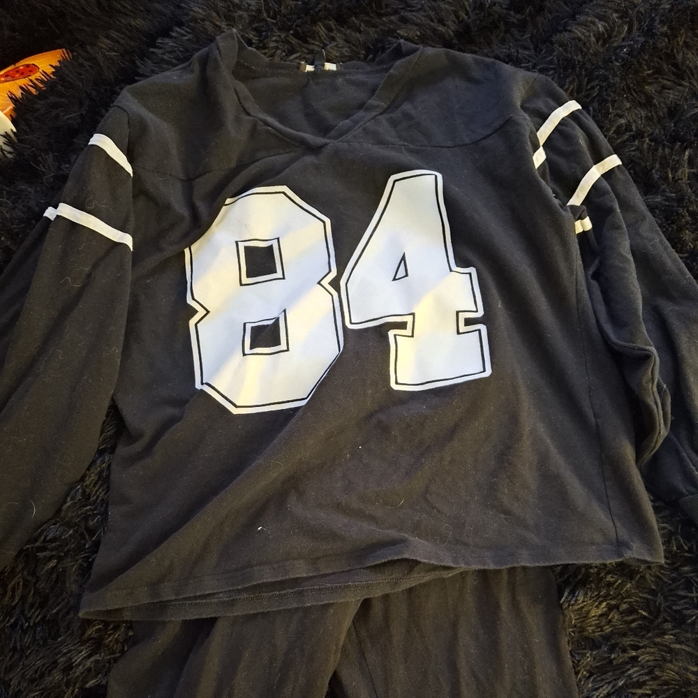 Black and White Number 48 Jersey Set